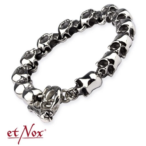 etNox-Armband "Skulls Edelstahl