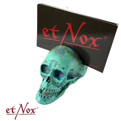 etNox Visitenkartenhalter "Totenkopf"