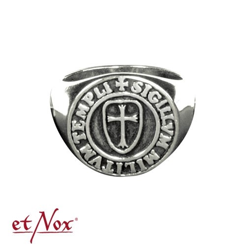 etNox-Ring "Siegel-der-Templer" 925 Silber
