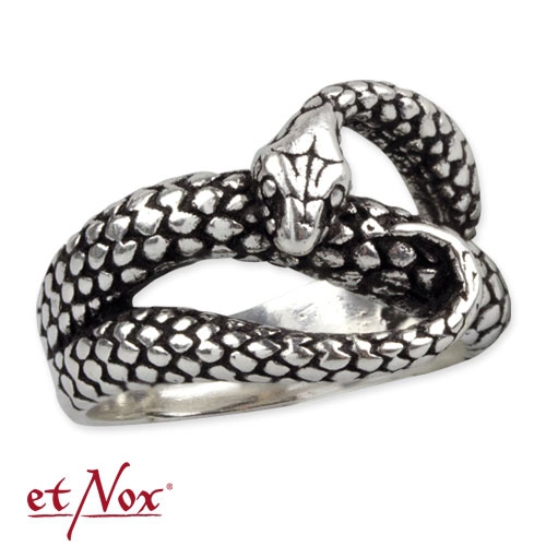 Echt etNox Big Snake Schlange Ring 925er Silber NEU 