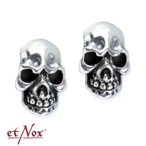 etNox Ohrstecker "Evil Skull" 925 Silber