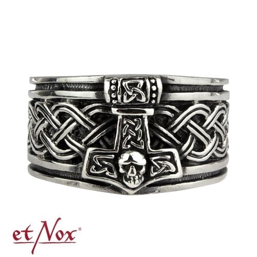 etNox - Ring "Thors Hammer" Edelstahl