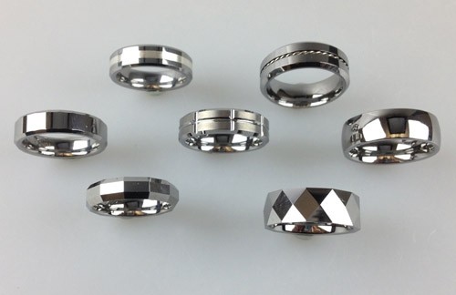 Sortiment 10 Tungsten Ringe