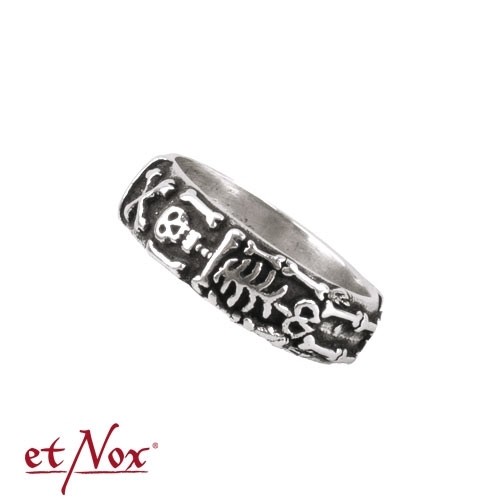 etNox-Ring "Gedenkring" Bronze versilbert