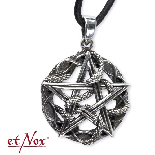 etNox - Anhänger "Schlangen-Pentagramm" Edelstahl