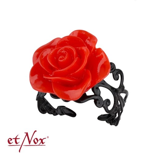 etNox - Ring "Red Rose"