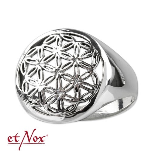 etNox-Ring "Blume des Lebens" 925 Silber