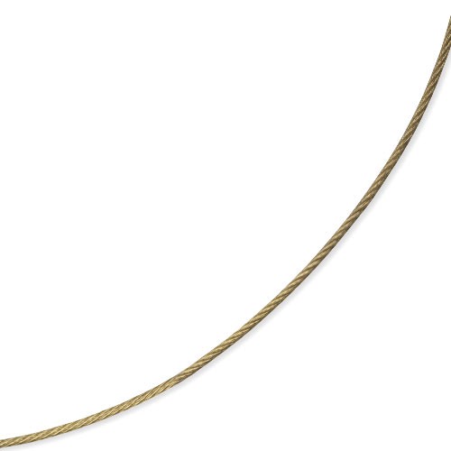 Edelstahl-Halsreif mit Beschichtung 42 cm