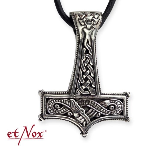 etNox - Anhänger "Celtic Thors Hammer" 925 Silber