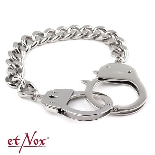 etNox - Armband "Chained and Locked" Edelstahl 21 cm