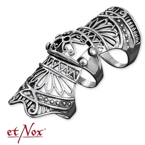 etNox - Ring "Armour Finger" Edelstahl