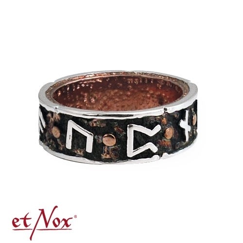 etNox-Ring "Draupnir" Bronze teilversilbert