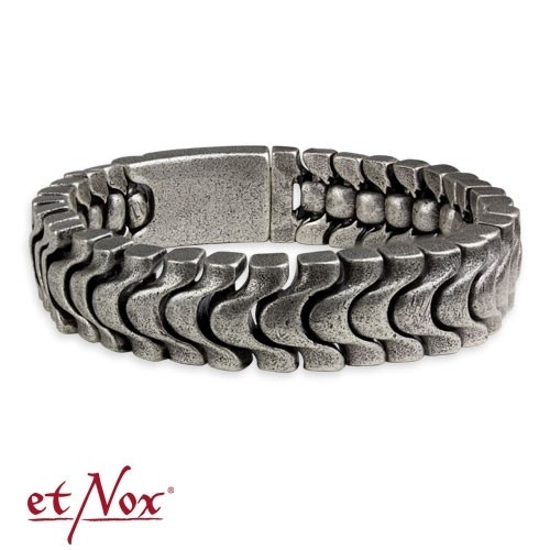 etNox - Armband "Antique steel bracelet" Edelstahl