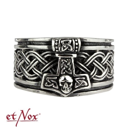 etNox - Ring "Thors Hammer" 925 Silber