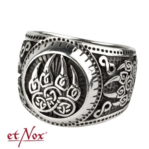 etNox-Ring "Bärentatze" 925 Silber