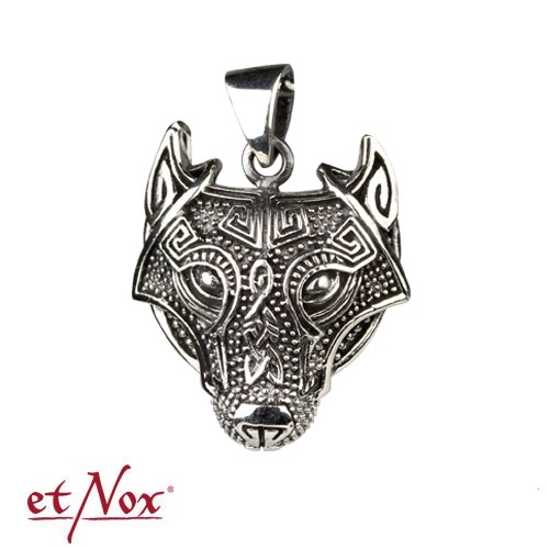 etNox - Anhänger "Keltischer Wolf" 925 Silber