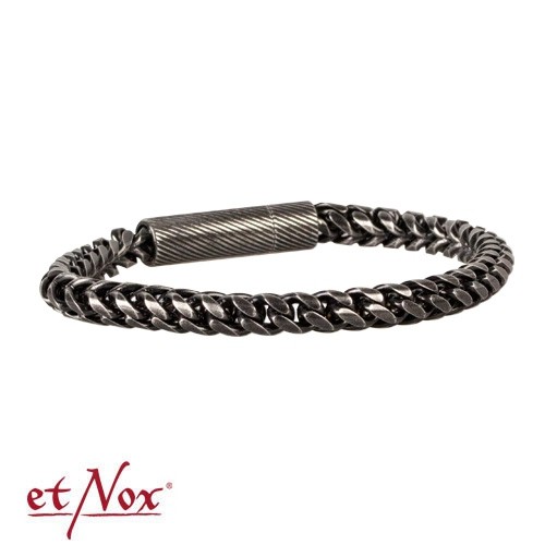 etNox - Armband "Antique Woven" Edelstahl