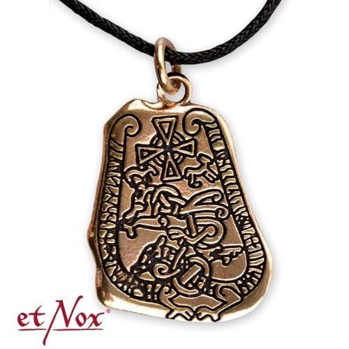 etNox-Anhänger Bronze "Runenstein"