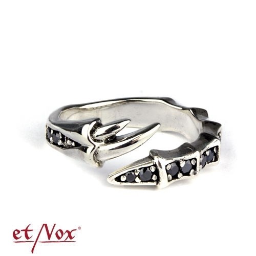 etNox - Ring "Fine Claw" Edelstahl